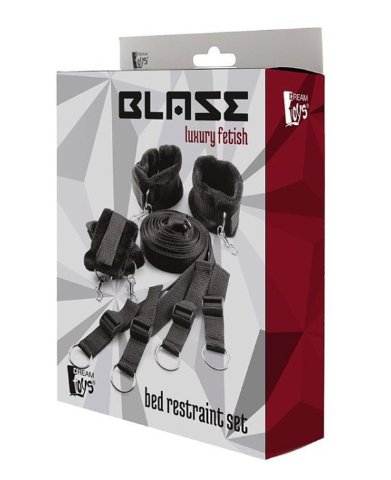 Blaze Bed Restraint Set zestaw BDSM uprząż do łóżka