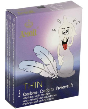 Amor Thin prezerwatywy cienkie 3szt.