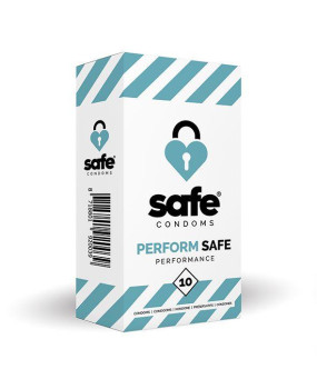 Safe Condoms Perform prezerwatywy przedłużające seks 10szt.