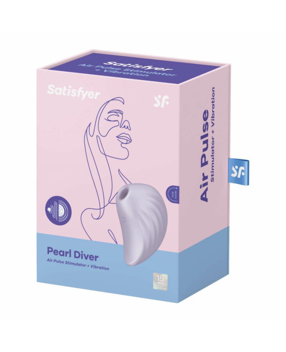 Satisfyer Pearl Diver masażer łechtaczki wibracje z falami ciśnienia